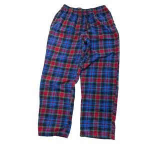 LL Bean Mens Small Regular Multicolor Plaid Flannel Pajama Pants 500215 Cotton